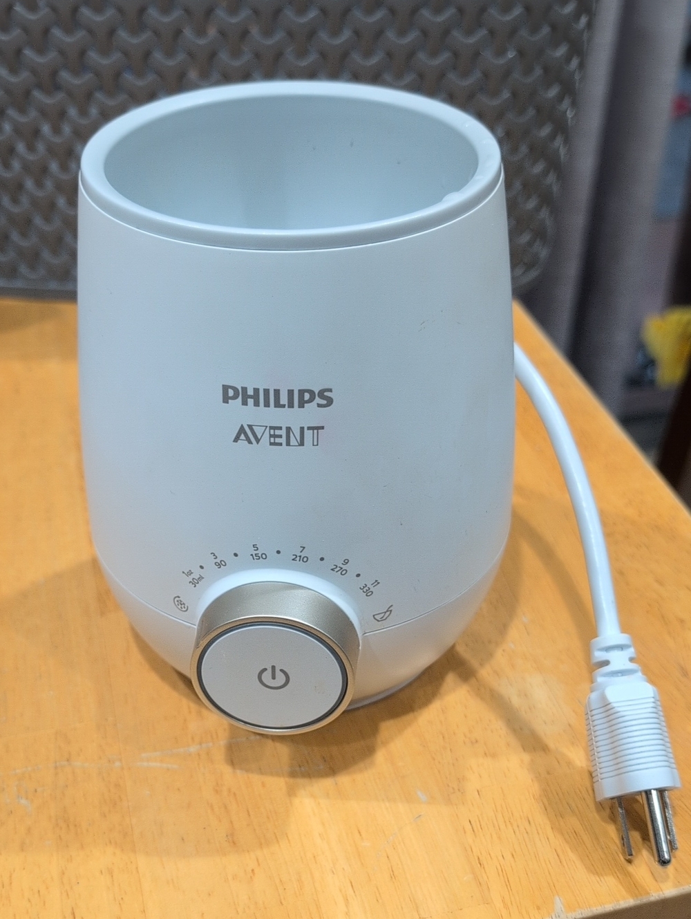 EUC Philips Avent White Bottle Warmer with Adjustable Dial